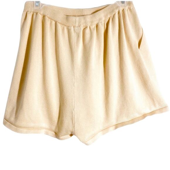 Pink Knit Women’s Drawstring Waist Sleep Shorts, Size Large - Picture 2 of 7